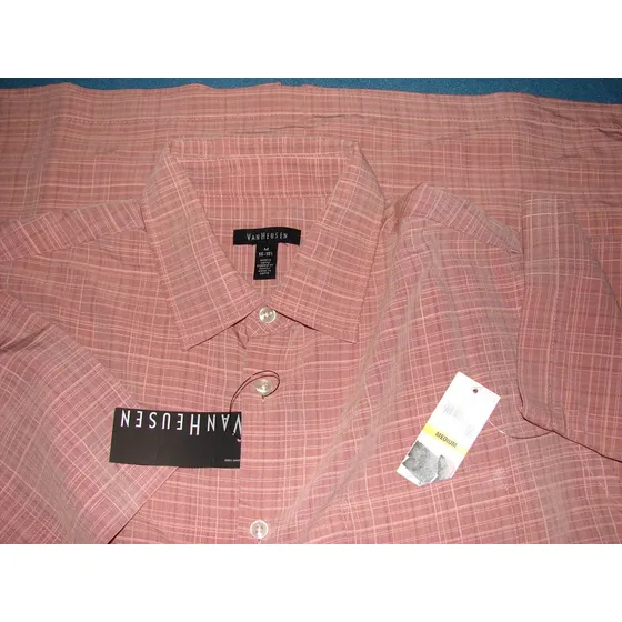 Van Heusen - Camisa Talla  M  - Mandarina ( Rayón Egipcio )