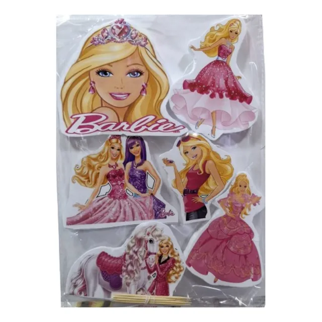 Kit Decoracionpara Tortas Mesa Y Cupcakes Barbie