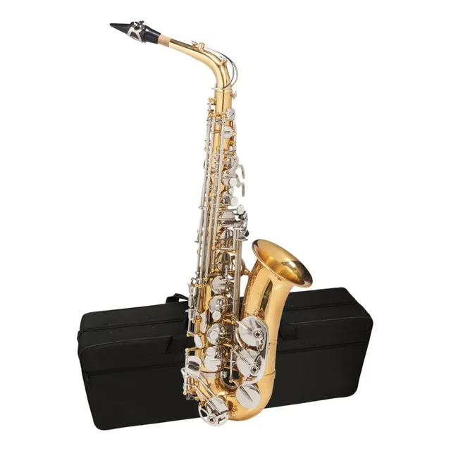 Saxofone Alto Michael Essence Wasm32 Dourado C/ Kit Limpeza