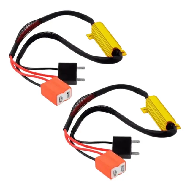 Kit 2 Resistor Canceller H7 50w 6rj P/ Led Cambus Universal