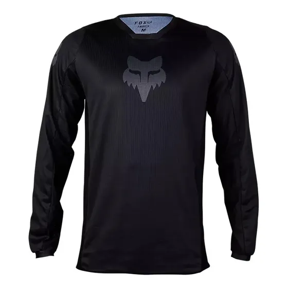 Jersey Fox Blackout Downhill Enduro Mtb Trial Motocross Cuello Asimétrico Puño Poliester