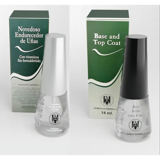 Esmalte Endurecedor Química Alemana+ Base Top Coat /lamano Color Transparente