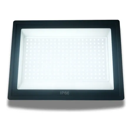 Refletor Super Premium Led Holofote 3000w Pdágua Bivolt Frio 127/220v Preto Branco-frio