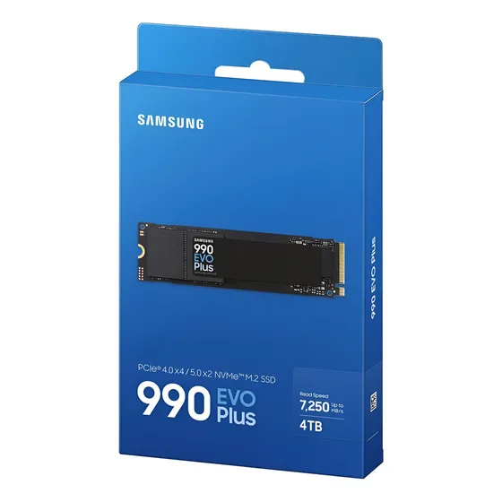 Disco Solido Ssd Samsung 4tb 990 Evo Plus Nvme Pcie 5.0 M.2 Color Negro