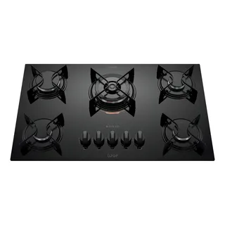 Cooktop 5 Bocas Preto Mesa De Vidro Atlas U Top Bivolt 110v/220v Cooktop 5 Bocas Preto Mesa De Vidro Atlas U Top Bivolt 110v/220v