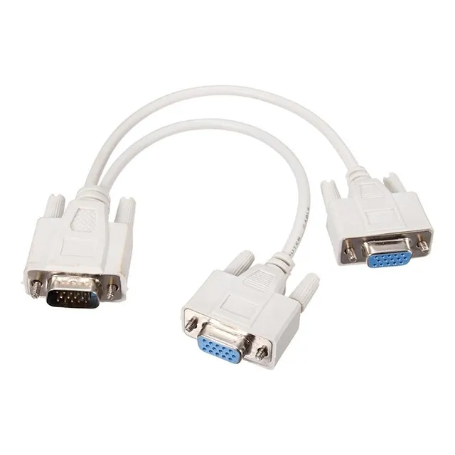 Splitter Vga Macho A 2 Vga Hembra Doble Monitor Adaptador ®