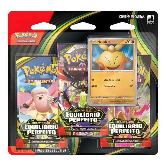 Cartas Pokémon Equilíbrio Perfeito Makuhita 19 Cards Copag