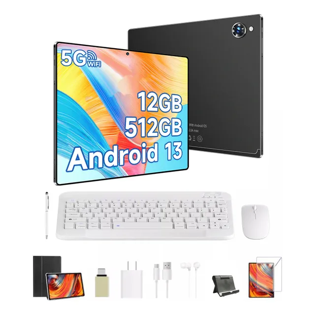 M10 Tablet 11.6'' 512gb+12gb Ram Android 13 Teclado Y Mous
