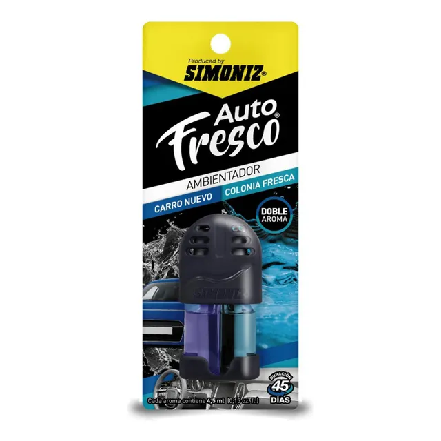 Ambientador Doble Aroma Carro Colonia