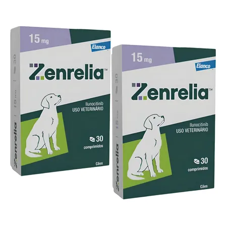 Comprimido Zenrelia 15mg 30 Comp. Anticoceira Cachorro 12-25kg Elanco