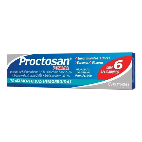 Proctosan Pomada 20gramas Tratamento Das Hemorroidas