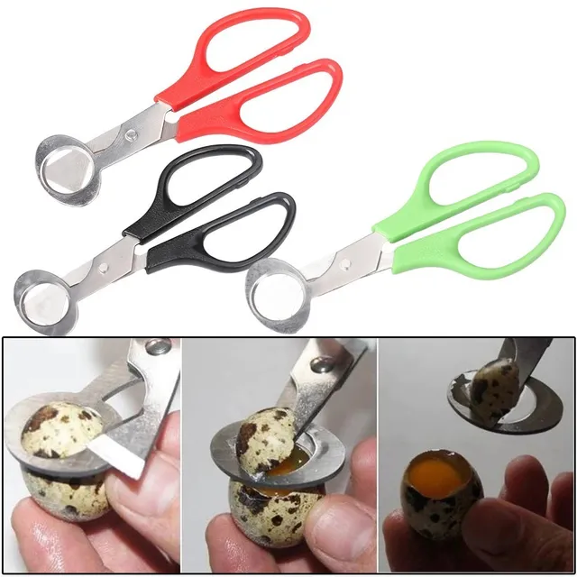 Tijera Huevo De Codorniz Acero Inoxidable Muy Útil