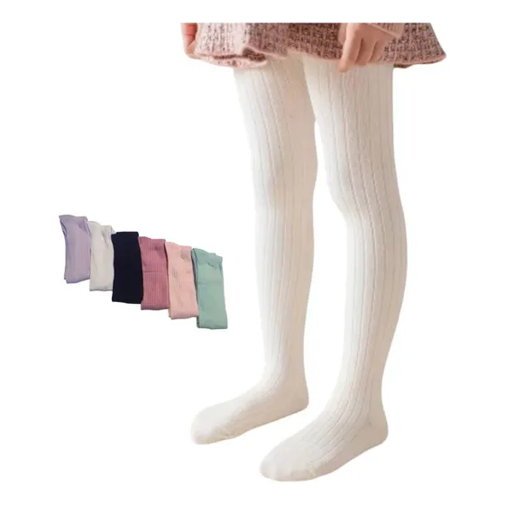 Pack 3 Panty Acanalada Niña Color Liso Colores Surtidos 4 - 6