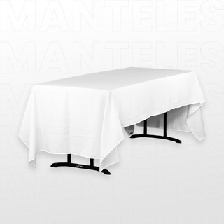 Mantel Rectangular Poliéster Lavado Fácil 1460x300cm Blanco Mantel Rectangular Poliéster Lavado Fácil 1460x300cm Blanco