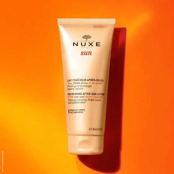Nuxe Sun After Sun 200 ml Loción Hidratante para Después del Sol, Refresca, Calma y Prolonga Bronceado