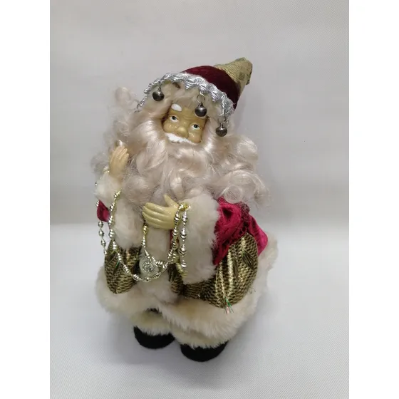 Papa Noel Antiguo Musical De Cuerda Con Movimiento U.s.a 