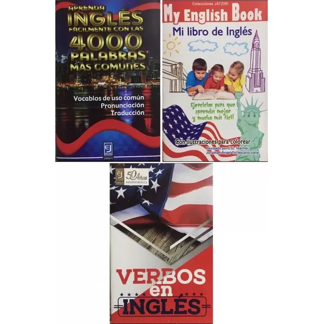 Manuales Para Aprender Inglés Fácilmente - 3 Libros