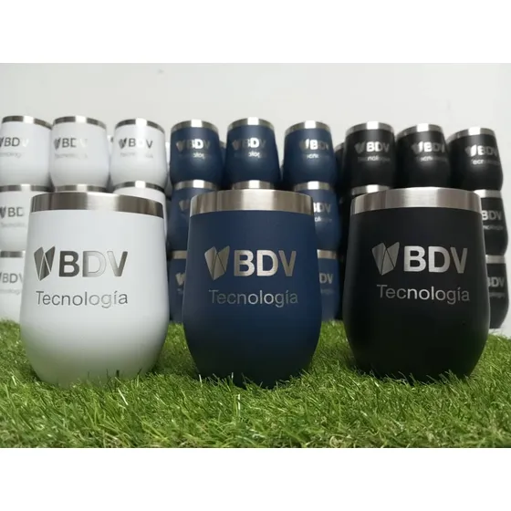 Vasos Térmicos Vineros 12oz Personalizados Acero Inoxidable 
