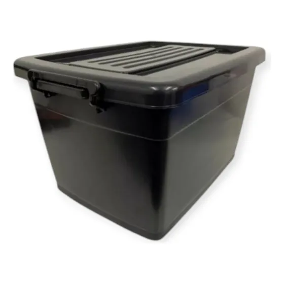 Caja Organizador De 60 L. Ruedas Cierre Tapa Color Apilable 
