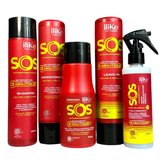 Ilike Sos Antiemborrachamento Reconstrutor - 5 Produtos Ilike Sos Antiemborrachamento Reconstrutor - 5 Produtos