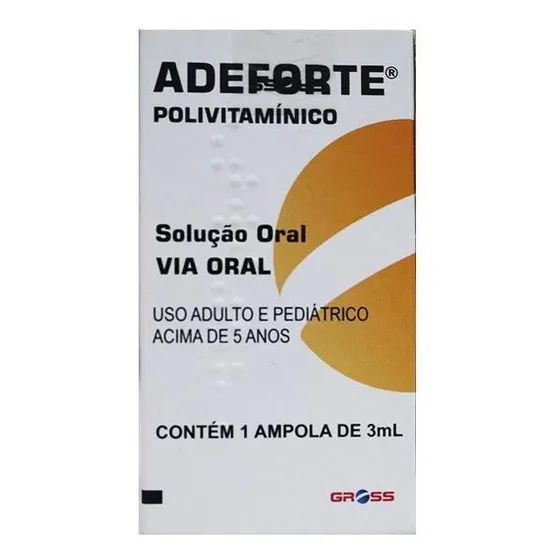 Polivitaminico Adeforte Ampola C/ 3 Ml