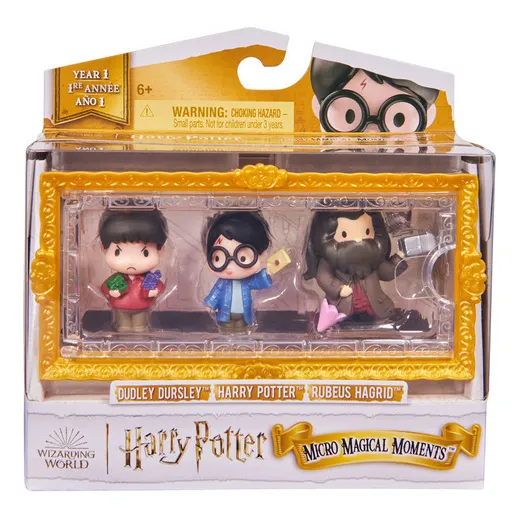 Wizarding World, Micro Figuras Harry, Hagrid Y Dudley