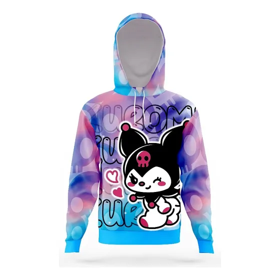 Suéter Kuromi Rosa Celeste Talla 14