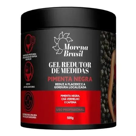 Gel Redutor De Medidas Pimenta Negra Morena Brasil