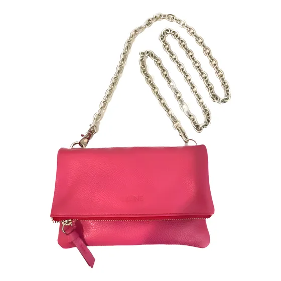 Prune Cartera Bandolera Sobre Mini Bag Cadena Cuero 2 En 1 