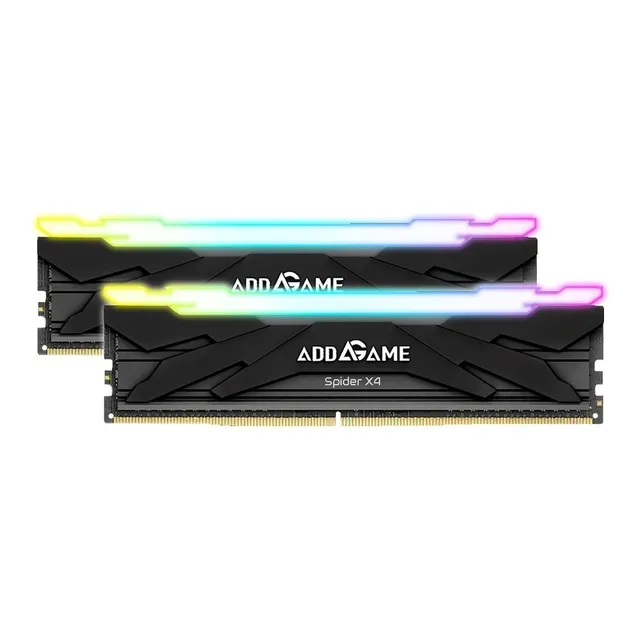 Kit Memoria Ram Ddr4 Addlink Spider X4 Rgb Black 16gbx2 C16