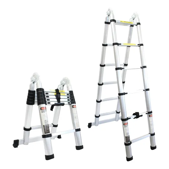 Escalera Telescopica Tipo De Tijera De 3.8 M (1.9+1.9)