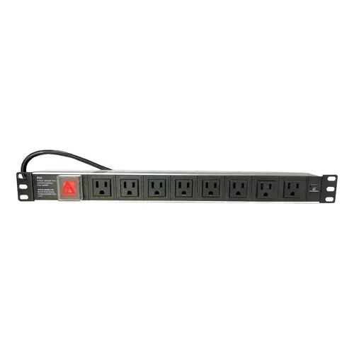 Regleta Pdu Rack 8 Tomas Con Supresor De Picos Rackeable