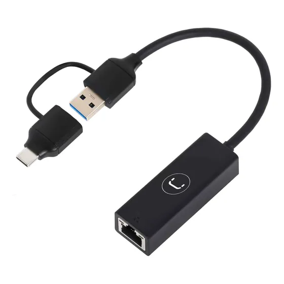 Convertidor Usb/tipo C A Ethernet Gigabit Unno Tekno