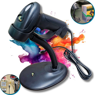 Leitor De Código De Barras C/ Fio Suporte Usb 1d E 2d Saac Leitor De Código De Barras C/ Fio Suporte Usb 1d E 2d Saac