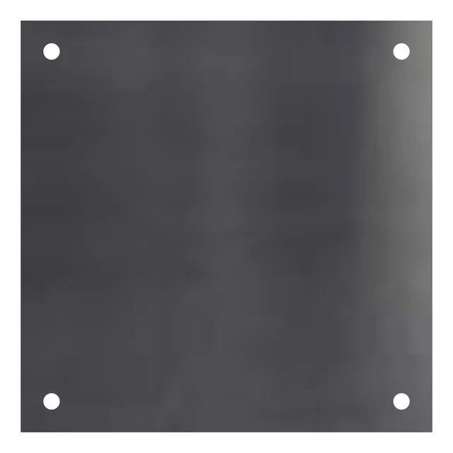 Platina Grande Base De Hierro 5mm Espesor Perforada 20x20cm 