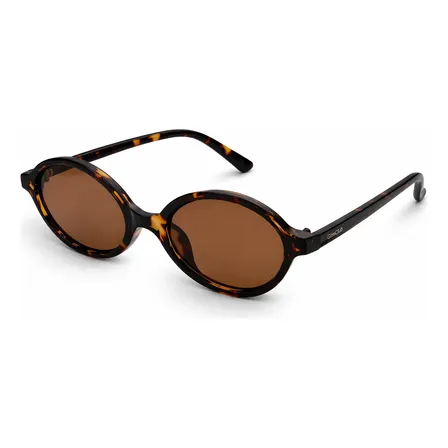 Óculos De Sol Feminino Redondo Retrô Proteção Uv400 Premium Firenze Marrom