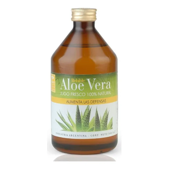 Natier Jugo De Aloe Vera 100% Natural Bebible 500ml Defensas