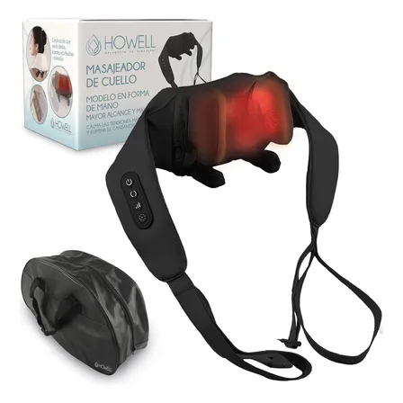 Masajeador De Cuello Inalámbrico Howell V5 Cervical Espalda Color Negro