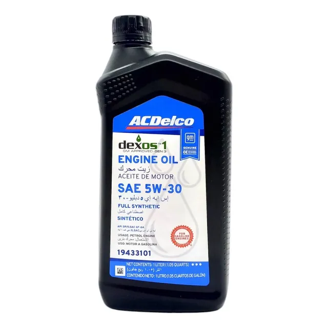 Lubricante Sintetico Acdelco 5w30 Dexos 1 Bidon 1 Litro