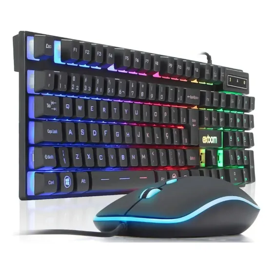 Kit Teclado E Mouse Sem Fio Escritório Computador Bluetooth