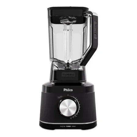 Liquidificador Philco 1500w 3,1l 12 Velocidades Com 6 Lâminas Plq15a Preto 127v