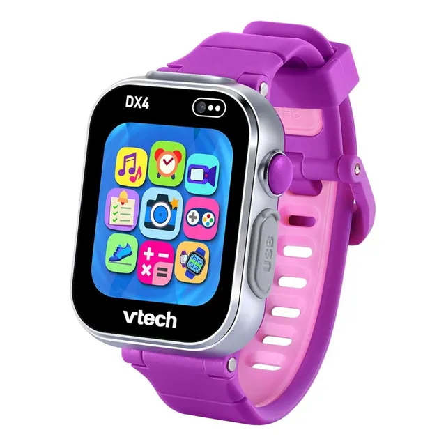 Reloj Inteligente Vtech Kidizoom Dx4 Morado Con Doble Cámara