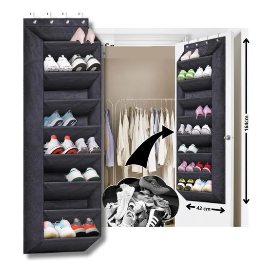 Organizador Zapatera Colgante Portátil 8 Niveles  