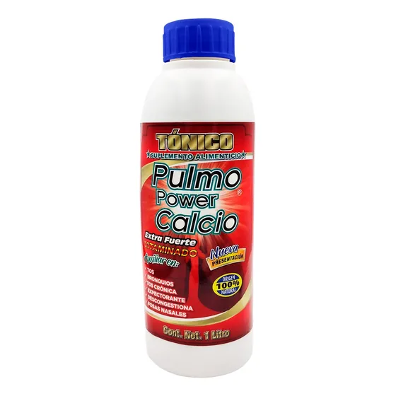 Suplemento Alimenticio Jarabe Pulmo Power Calcio Sabor Sin Sabor