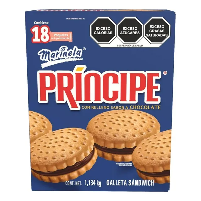 Galletas Principe Marinela 18 Paquetes 1,134kg