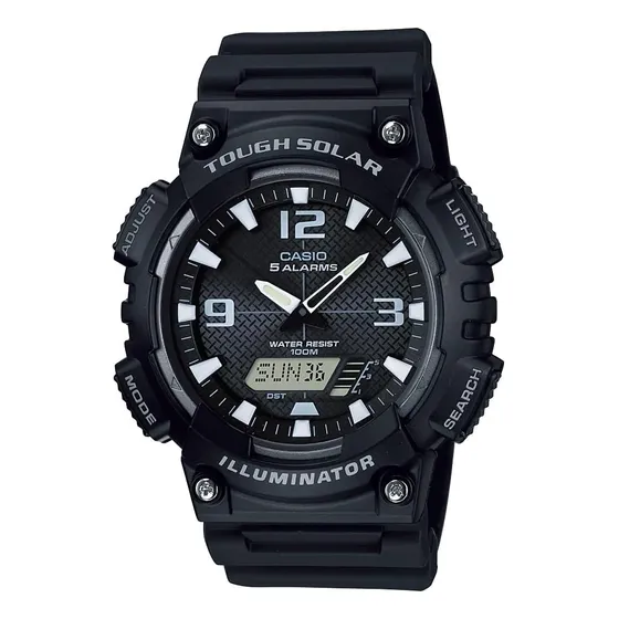 Reloj Casio Hombre Aqs810w-1avcf, Deportivo, Negro, 46mm