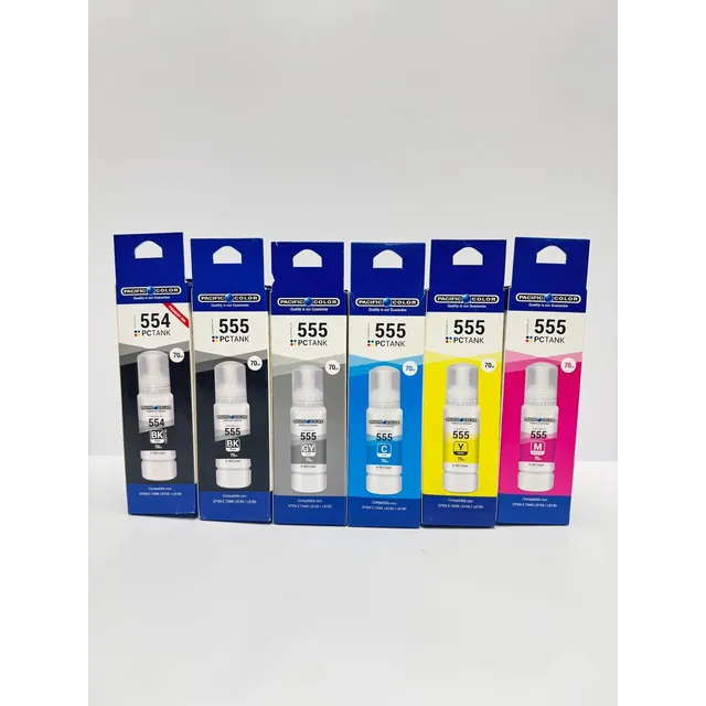 Tinta Pacific Color T555 6x70ml Pack Alternativo