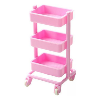 Nuevo 3 X 1/12 Muebles En Miniatura Estante De Verduras Rosa Nuevo 3 X 1/12 Muebles En Miniatura Estante De Verduras Rosa