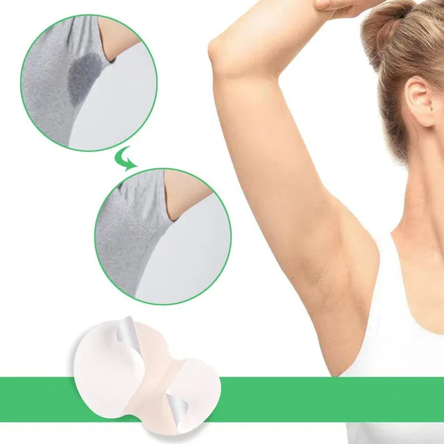 Almohadilla Desodorante Absorbe Sudor De Axilas 10 Und. Blanco