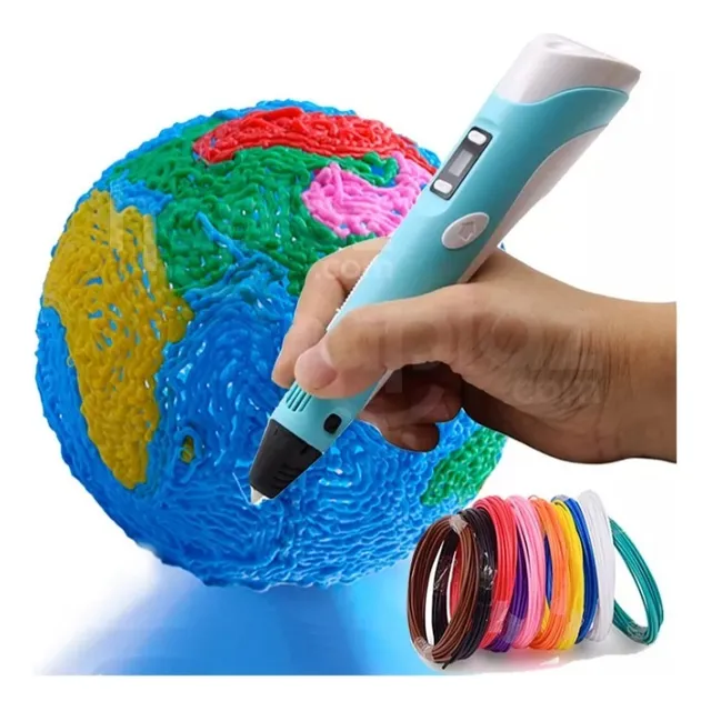 Lápiz 3d Pen Boligrafo Impresión 3d Dibujo + 3 Filamentos
